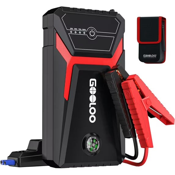 GOOLOO Car Jump Starter,1500A Peak 12V Battery Jump Box with Quick Charge Out(Up to 6.0L Gas and 4.0L Diesel Engines),GE1500 Portable Battery Booster Pack Power Bank Car Starter