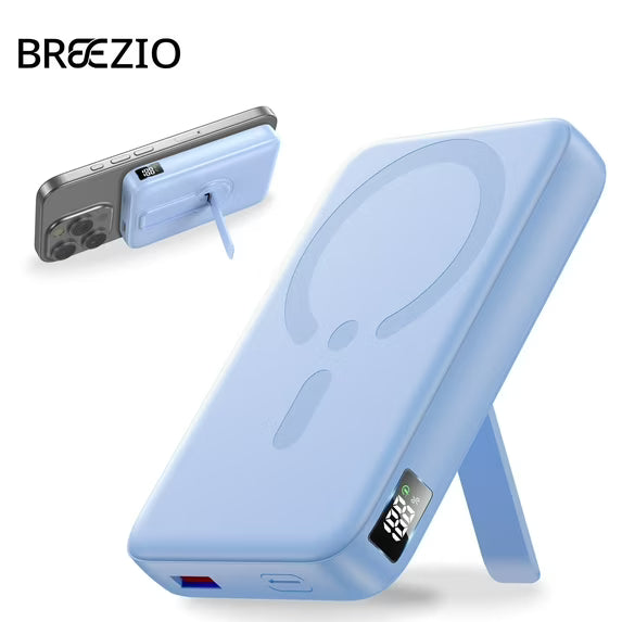 Magnetic Wireless Portable Charger, 12000mAh MagSafe Power Bank for iPhone 16/14/13, Fast Charging Battery Pack