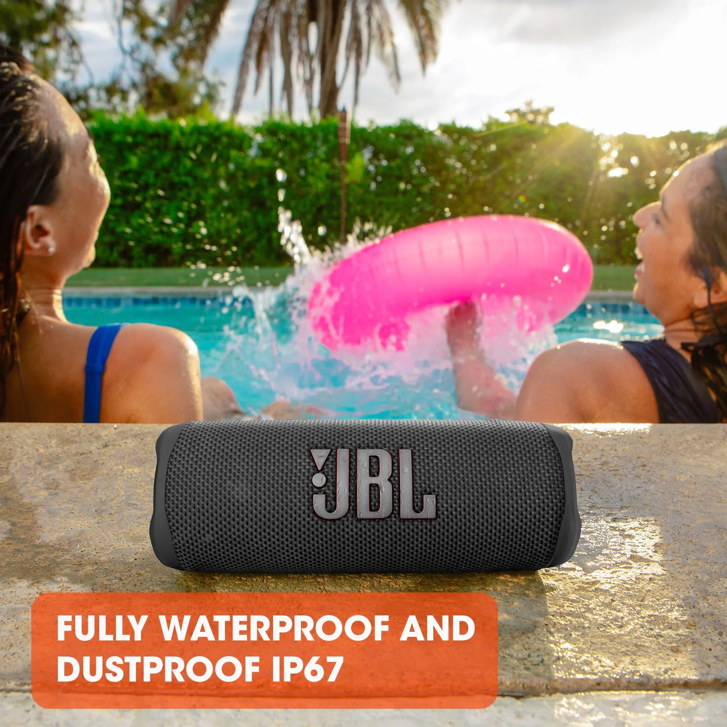 JBL Flip 6 - Portable Waterproof Speaker - Black