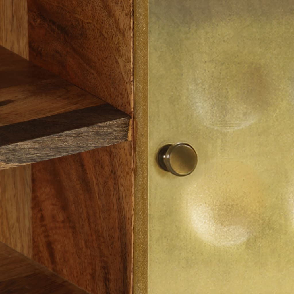 vidaXL TV Stand TV Unit Sideboard Home TV Console Media Unit Solid Mango Wood-4