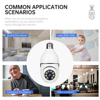 Smart Home Security PTZ Camera Wireless Lights 360 Degree Night Vision Surveillance Remote View CCTV Security WIFI Light Bulb Camera