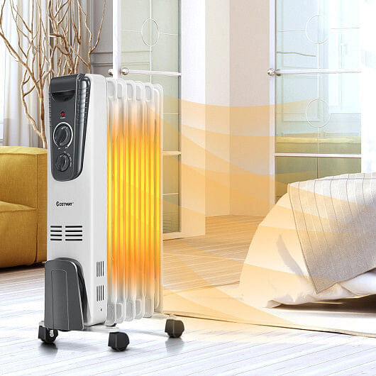 1500W Electric Space Heater with Adjustable Thermostat-1