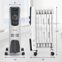 1500W Electric Space Heater with Adjustable Thermostat-4