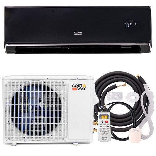 12000 BTU 22 SEER2 208-230V Wifi Enabled Mini Split Air Conditioner and Heater Black-0
