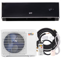12000 BTU 22 SEER2 208-230V Wifi Enabled Mini Split Air Conditioner and Heater Black-0