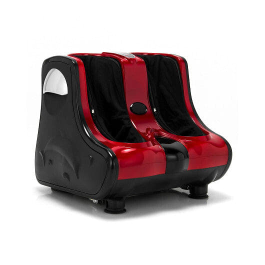Shiatsu Kneading Rolling Vibration Heating Foot Massager-Red-0