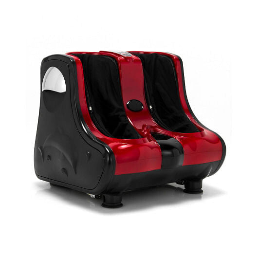Shiatsu Kneading Rolling Vibration Heating Foot Massager-Red-0