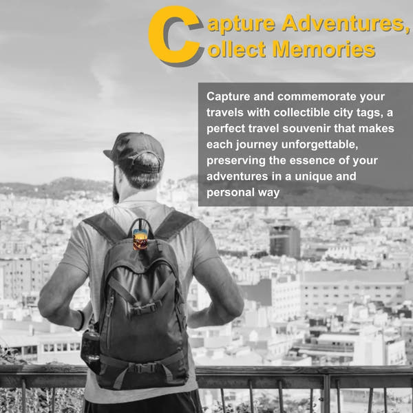 Smart Bag Security Tag - Barcelona [Pack 2]-2