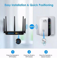 WiFi Range Extender Internet Booster Wireless Signal Repeater