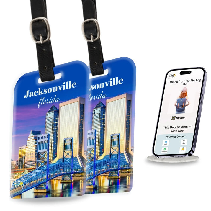 Smart Bag Security Tag - Jacksonville FL [Pack 2]-0
