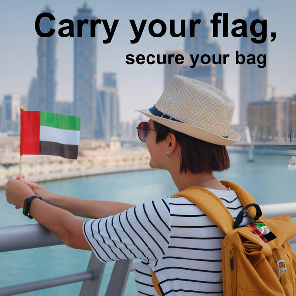 Smart Bag Security Tag - UAE Flag [Pack 2]-2