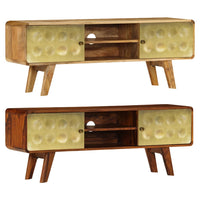 vidaXL TV Stand TV Unit Sideboard Home TV Console Media Unit Solid Mango Wood-5