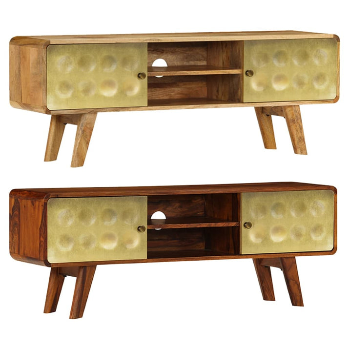 vidaXL TV Stand TV Unit Sideboard Home TV Console Media Unit Solid Mango Wood-5