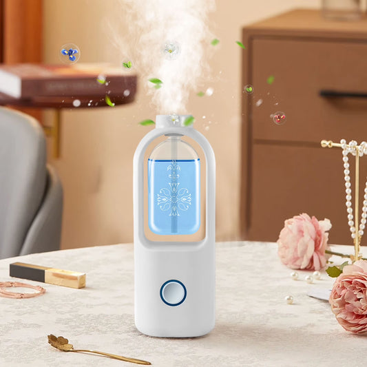 white Automatic Aromatherapy Spray Perfume Diffuser Toilet Deodorizer Household Fragrance Device Plastic White